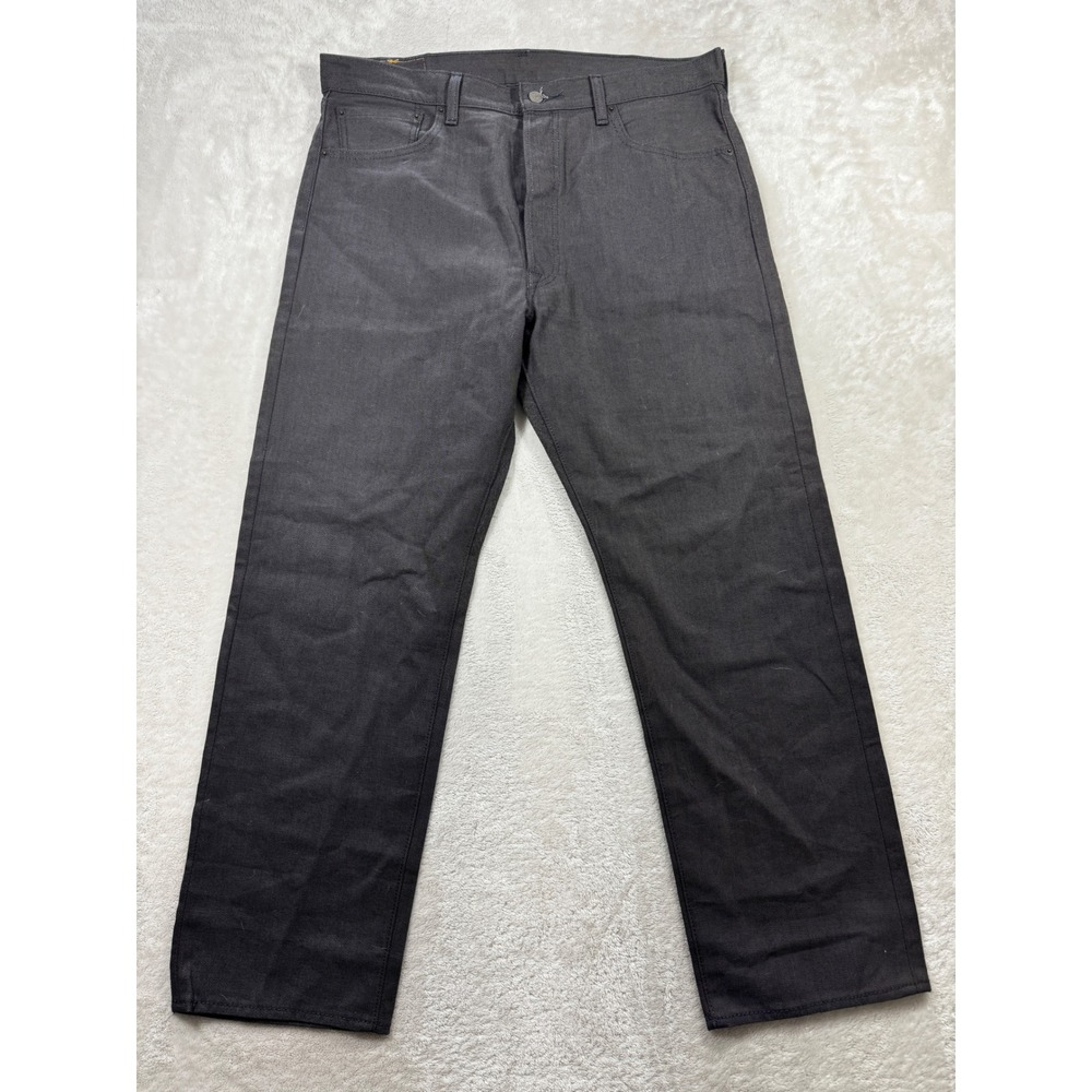 Levi's Mens 501 Original Fit Button Fly Gray Jeans 36x30 Meas: 37x30